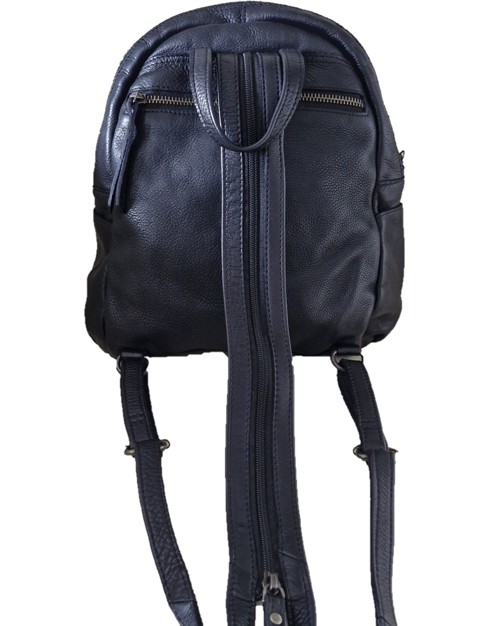 Hunters Leather backpacks Leather shoppers - Hunters Leather Backpack Washed Leather black