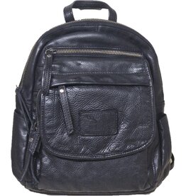 Hunters Hunters Leather Backpack Washed Leather black