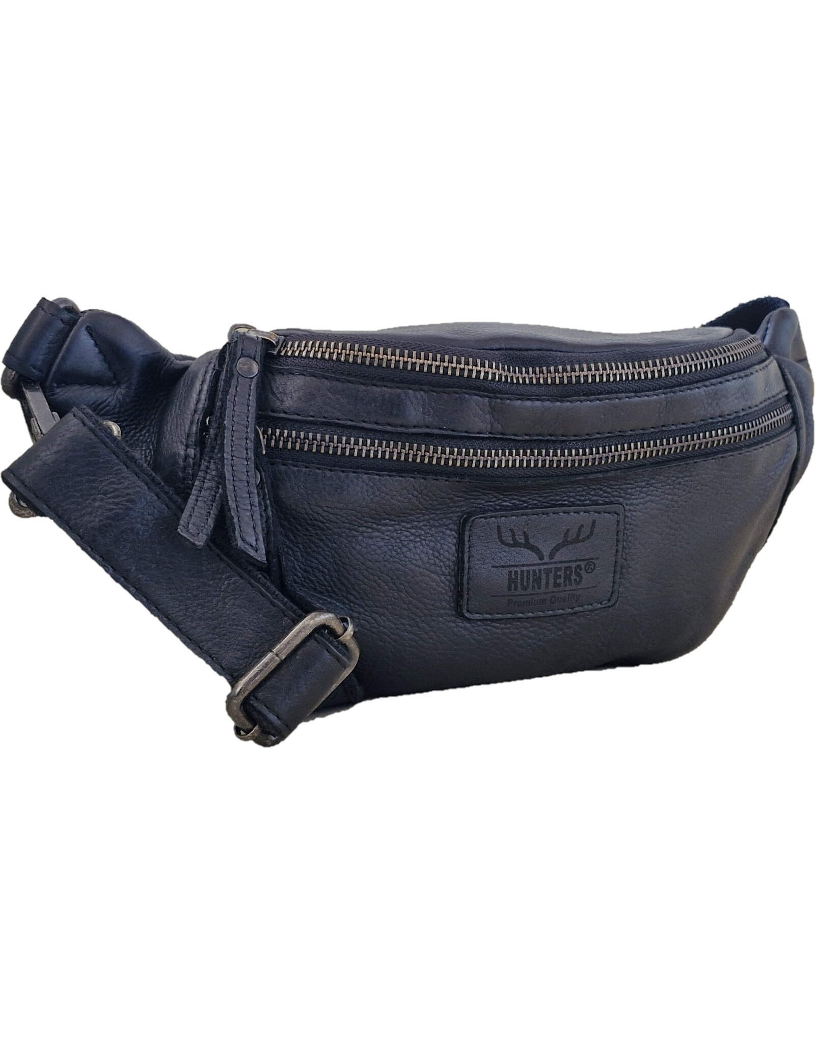 Hunters Leather Festival bags, waist bags and belt bags - Hunters Leather Waist Bag Fanny Pack Black