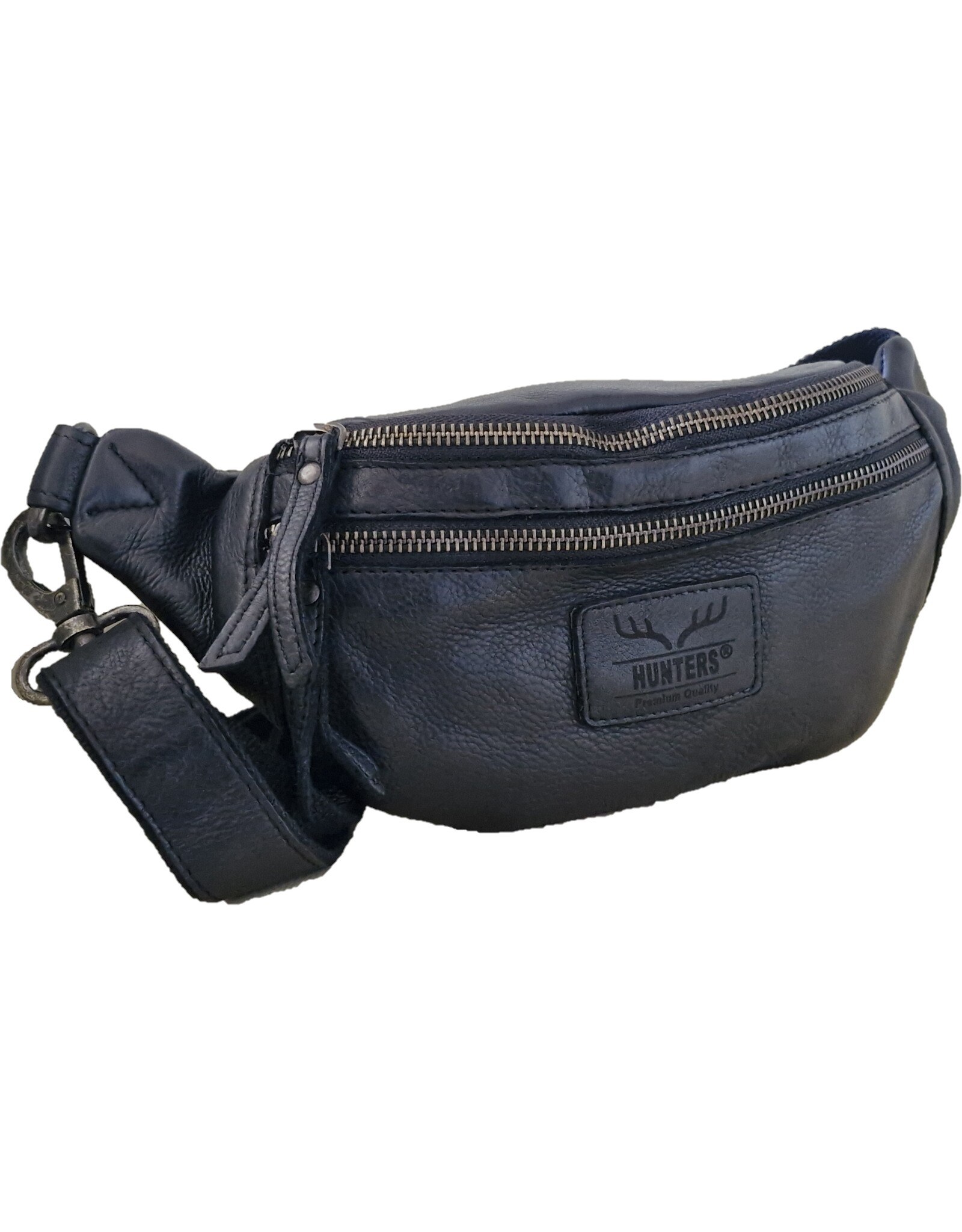 Hunters Leather Festival bags, waist bags and belt bags - Hunters Leather Waist Bag Fanny Pack Black