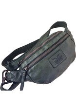 Hunters Leren Festivaltasjes, heuptassen en riemtassen - Hunters Leren Heuptas Fanny pack groen
