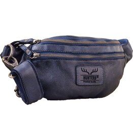 Hunters Hunters Leren Heuptas Fanny pack blauw