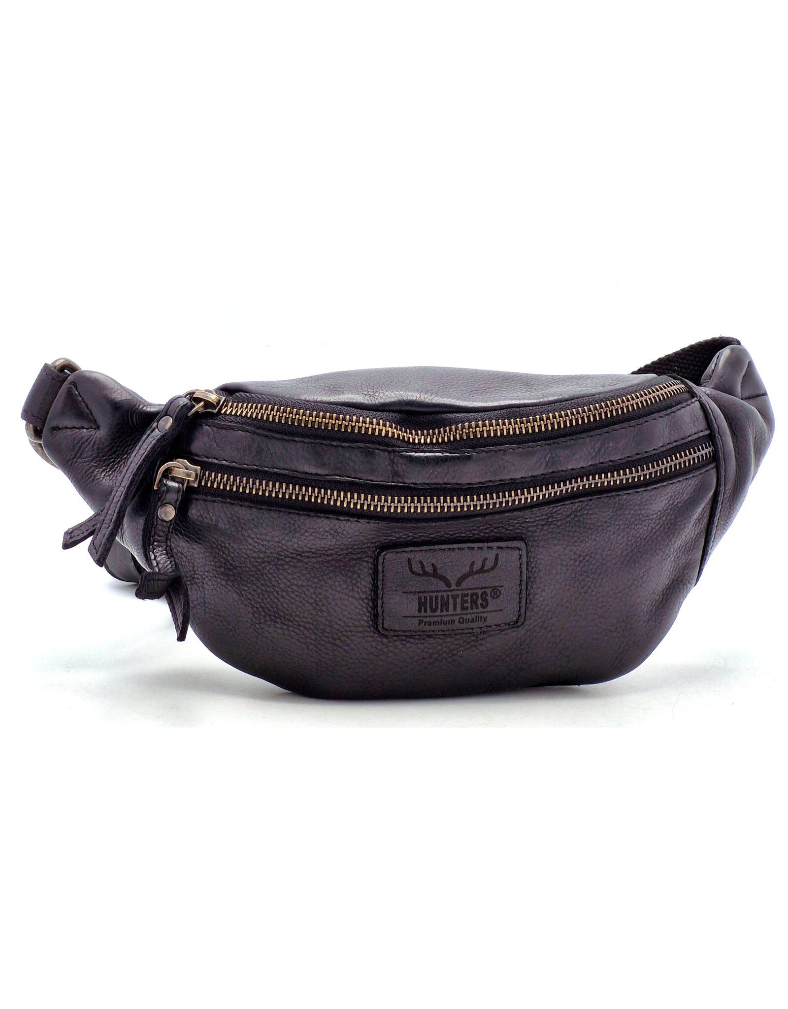 Hunters Leather Festival bags, waist bags and belt bags - Hunters Leather Waist Bag Fanny Pack Black