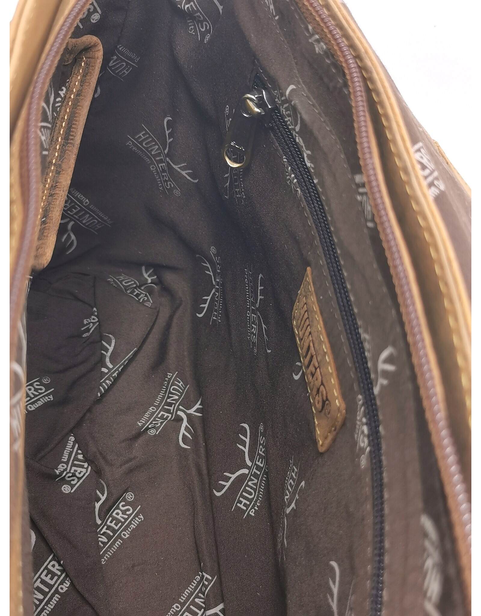 Hunters Leren tassen - Hunters Messengertas 'Vintage Schooltas'