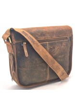 Hunters Leren tassen - Hunters Messengertas 'Vintage Schooltas'