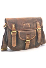 Hunters Leren tassen - Hunters Messengertas 'Vintage Schooltas'