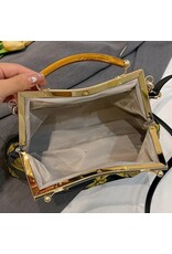 Marina Vintage bags Retro bags - Vintage Fabric Handbag With Embossed Flowers, Pink