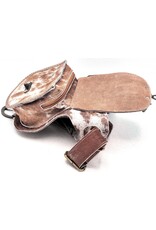 Trukado Leather Festival bags, waist bags and belt bags - Waistbag Cowhide with Vintage Hook and Shells ornament ‘Ibiza’