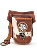 Trukado Leather Festival bags, waist bags and belt bags - Cowhide waist bag with Vintage Hook