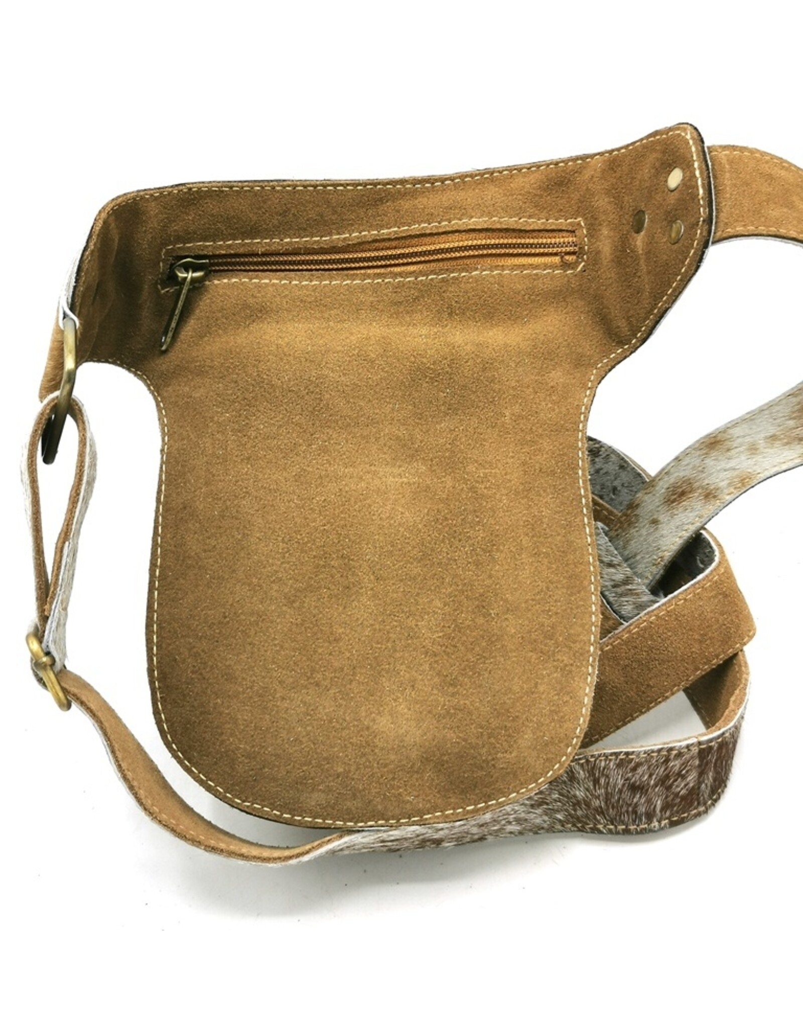 Trukado Leather Festival bags, waist bags and belt bags - Waist bag Cowhide with Vintage Hook Ibiza
