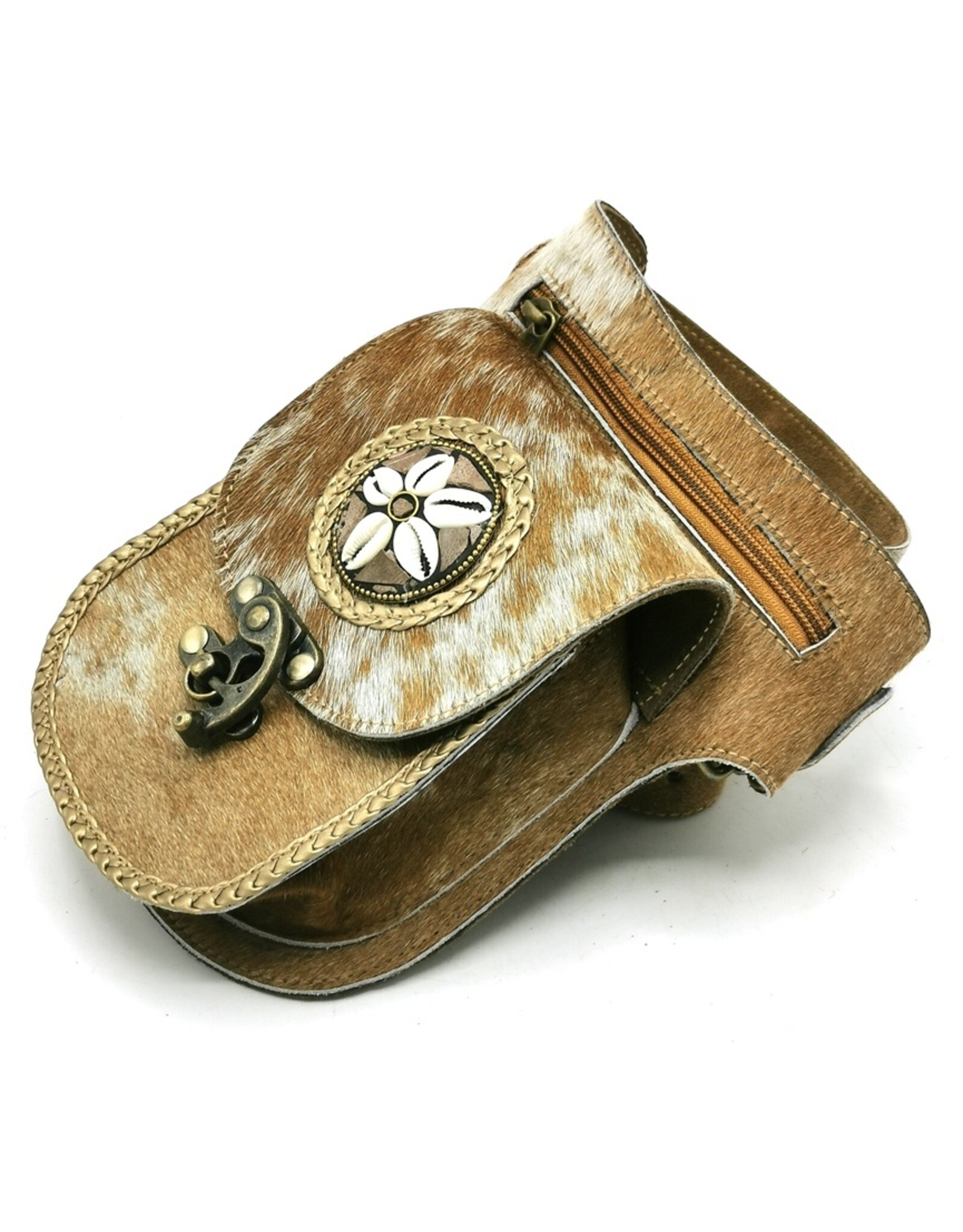 Trukado Leather Festival bags, waist bags and belt bags - Waist bag Cowhide with Vintage Hook Ibiza