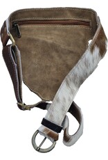 Trukado Leather Festival bags, waist bags and belt bags -   Cowhide waist bag with hook - Cowhide Festival Bag