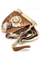 Trukado Leather Festival bags, waist bags and belt bags - Cowhide waist bag with Hook and Shells Ibiza Style