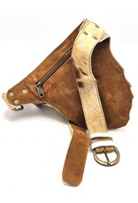 Trukado Leather Festival bags, waist bags and belt bags - Cowhide waist bag with Hook and Shells Ibiza Style