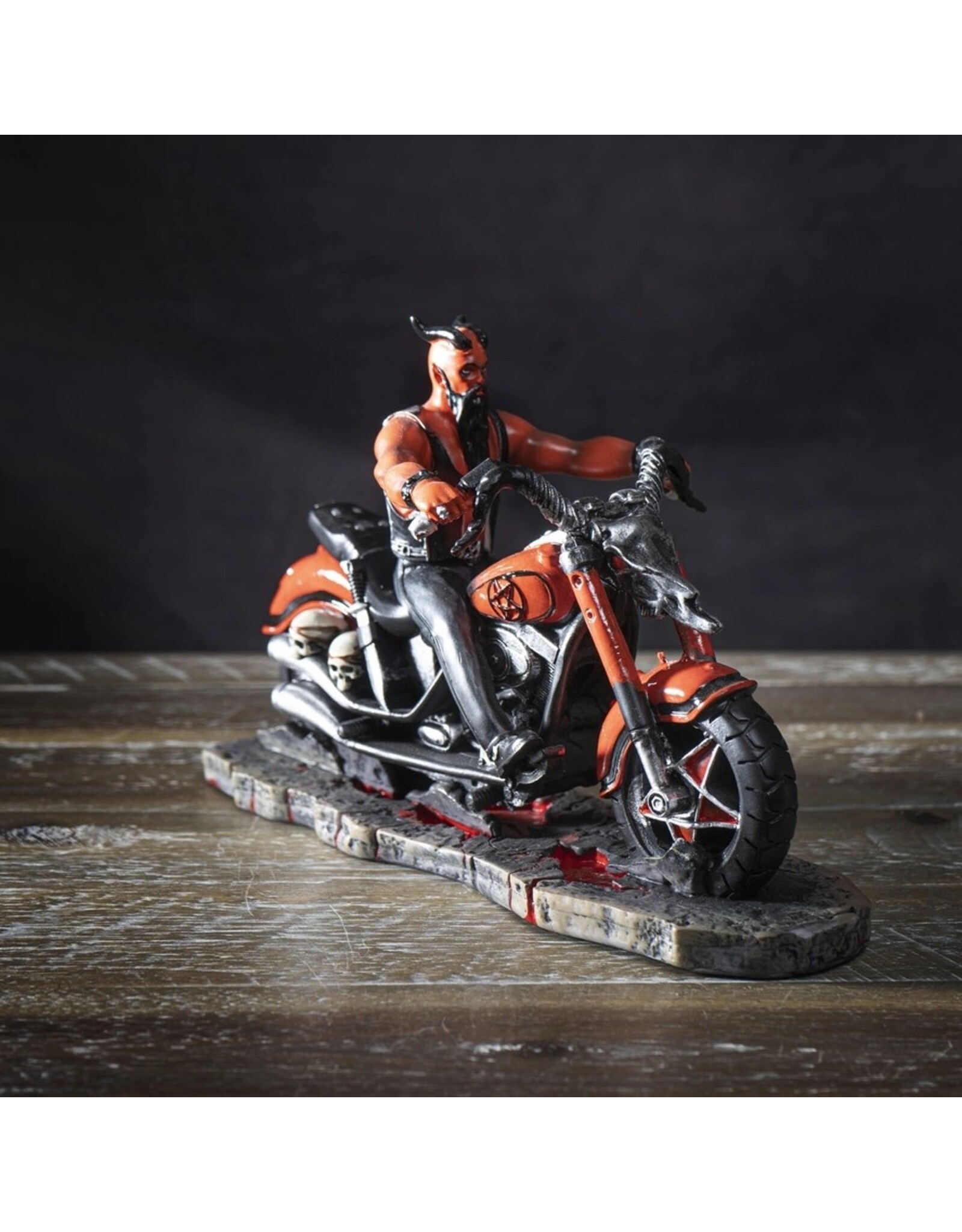 James Ryman Reapers, schedels en draken -  James Ryman The Devil's Road Biker beeldje