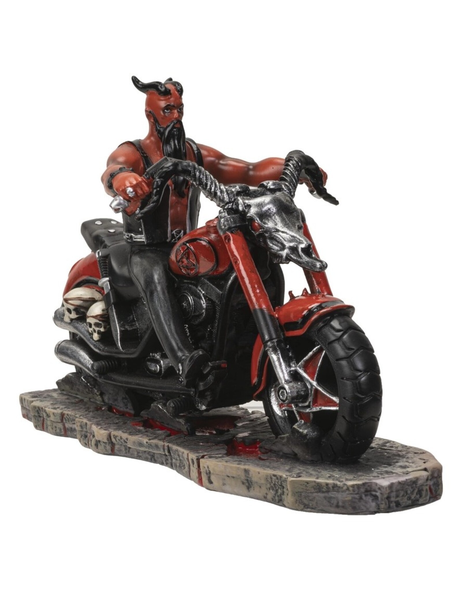 James Ryman Reapers, schedels en draken -  James Ryman The Devil's Road Biker beeldje