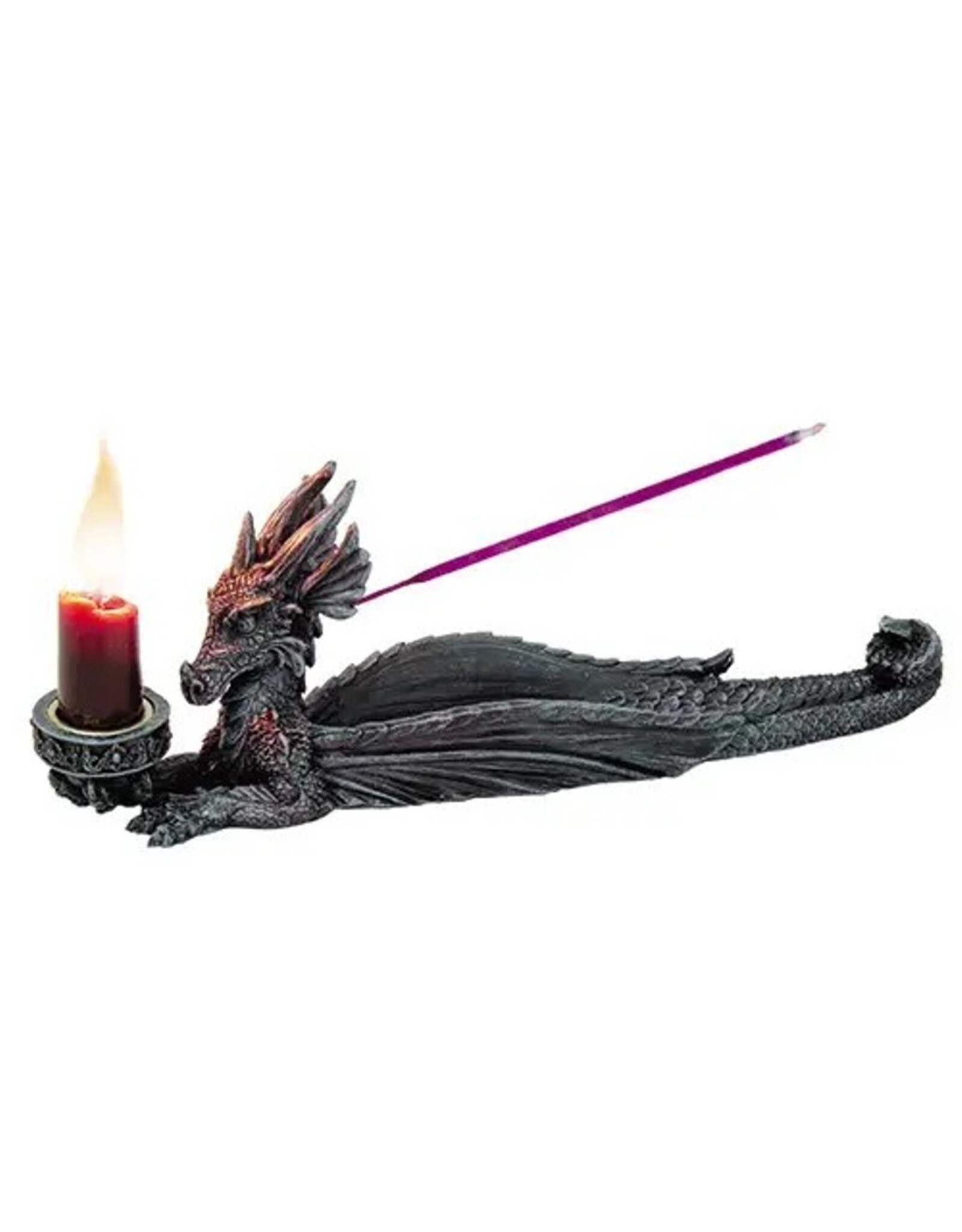 PT Giftware Figurines Collectables - Dragon Incense and Candle Holder