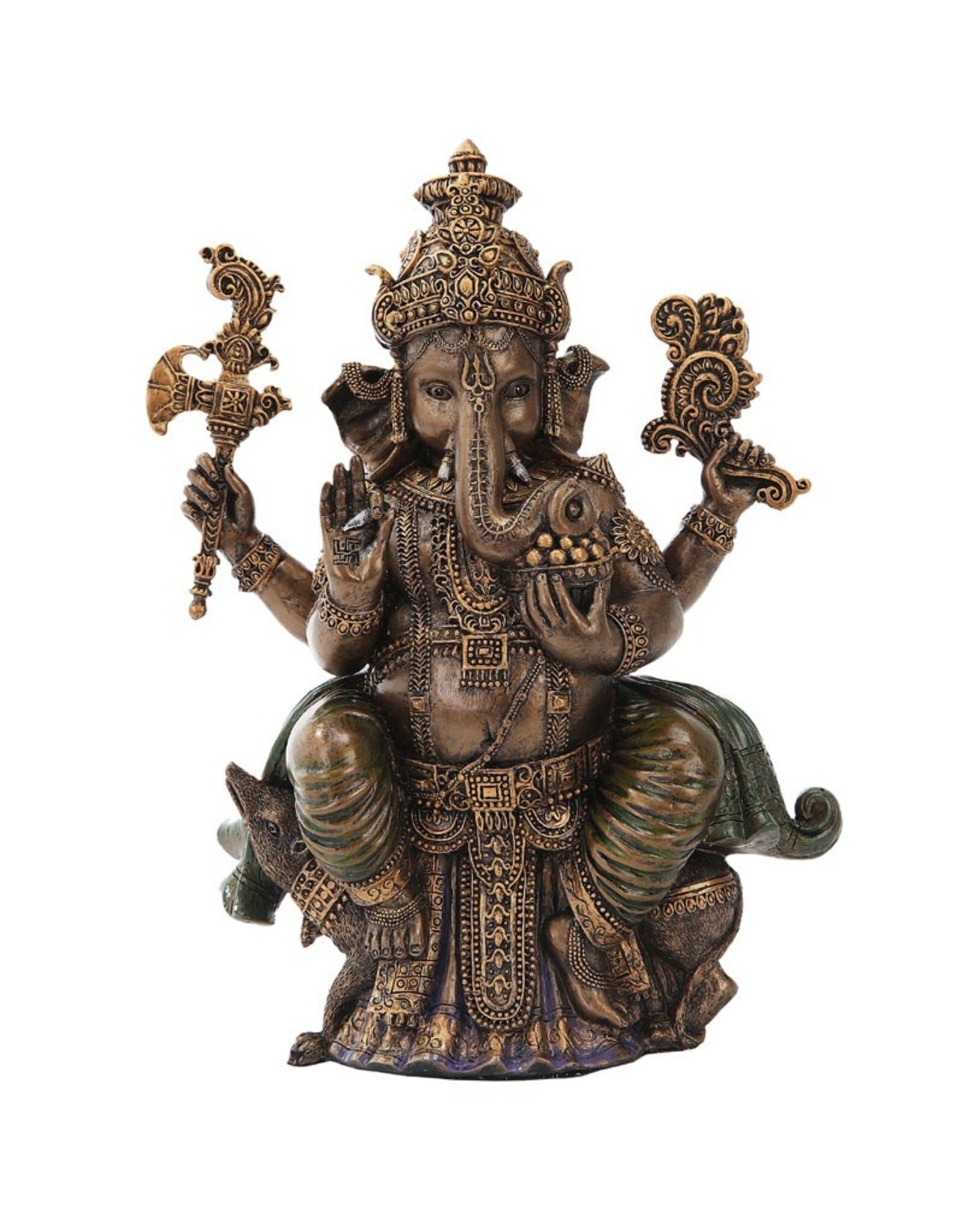 PT Giftware Figurines Collectables - Ganesha Hindu God Sitting 20.3cm