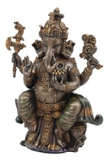 PT Giftware Figurines Collectables - Ganesha Hindu God Sitting 20.3cm