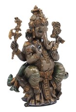 PT Giftware Figurines Collectables - Ganesha Hindu God Sitting 20.3cm