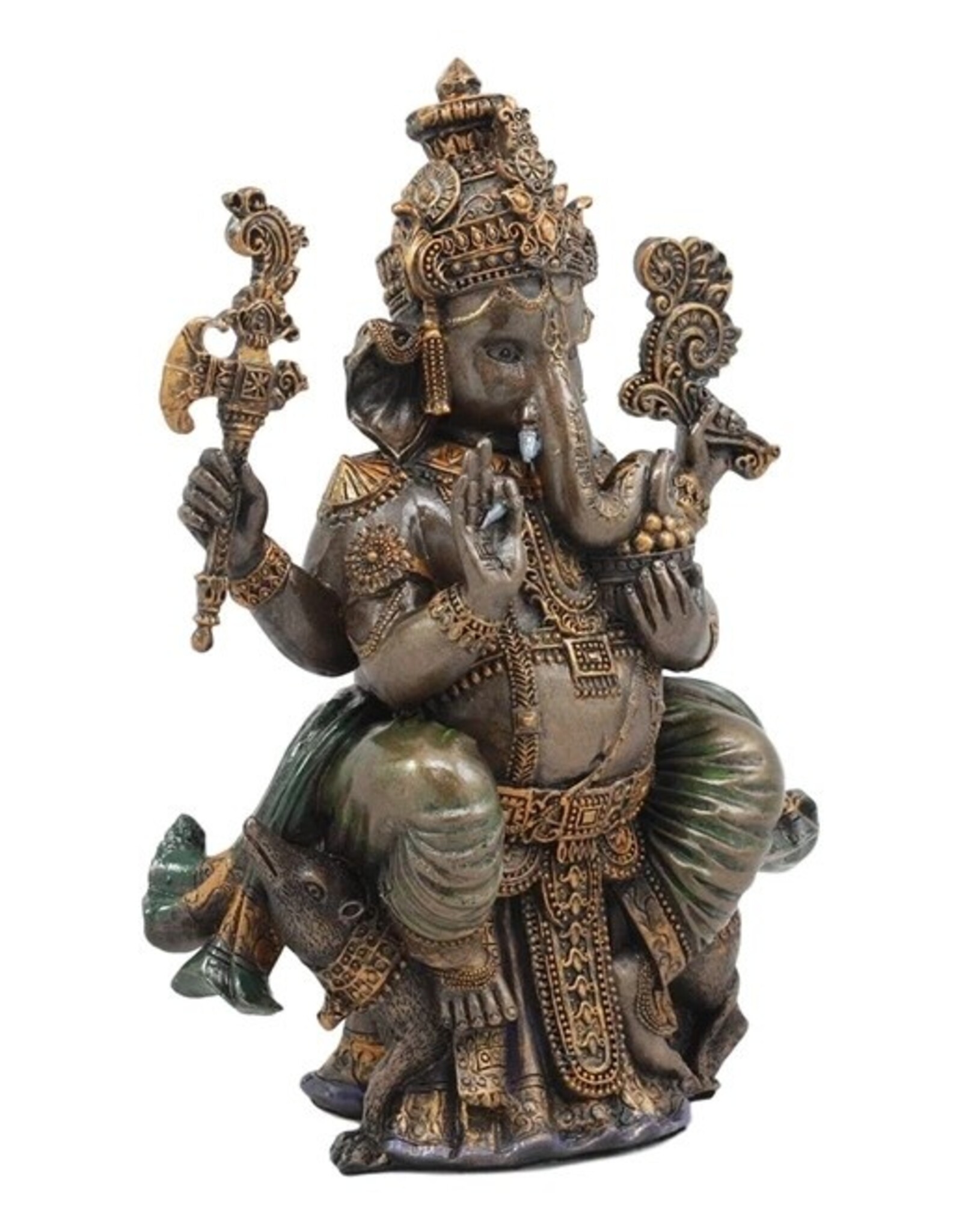 PT Giftware Figurines Collectables - Ganesha Hindu God Sitting 20.3cm