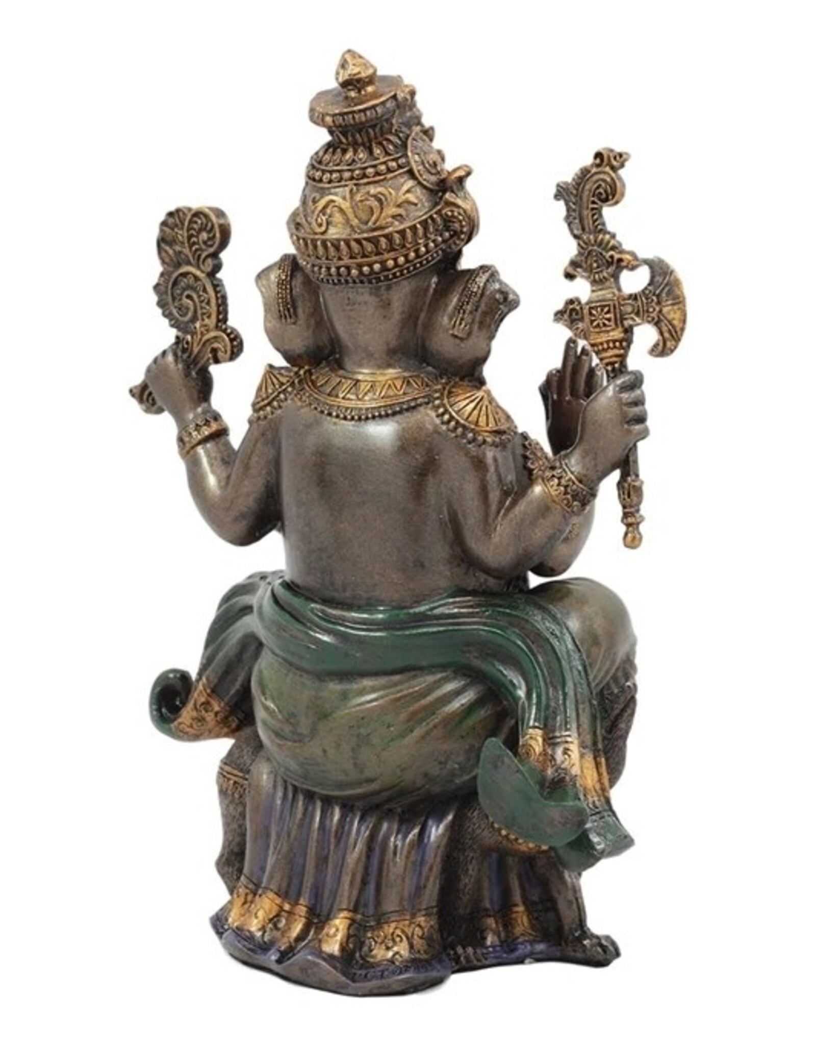 PT Giftware Beelden Collectables  - Ganesha Hindoeïstische God Zittend 20,3cm