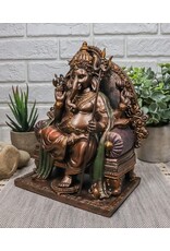 PT Giftware Beelden Collectables  - Ganesha Hindoeïstische God Zittend op Troon