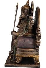 PT Giftware Beelden Collectables  - Ganesha Hindoeïstische God Zittend op Troon