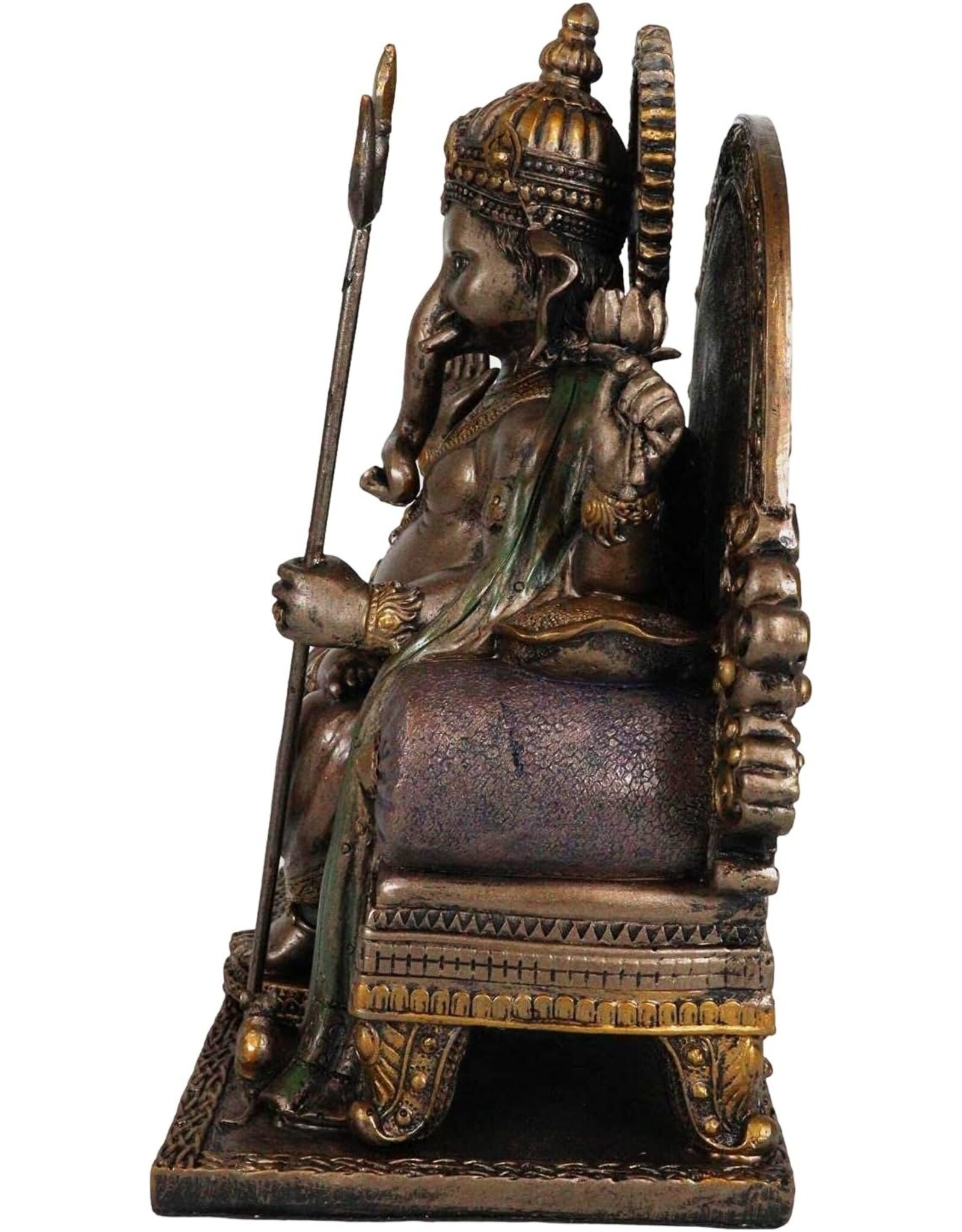 PT Giftware Beelden Collectables  - Ganesha Hindoeïstische God Zittend op Troon