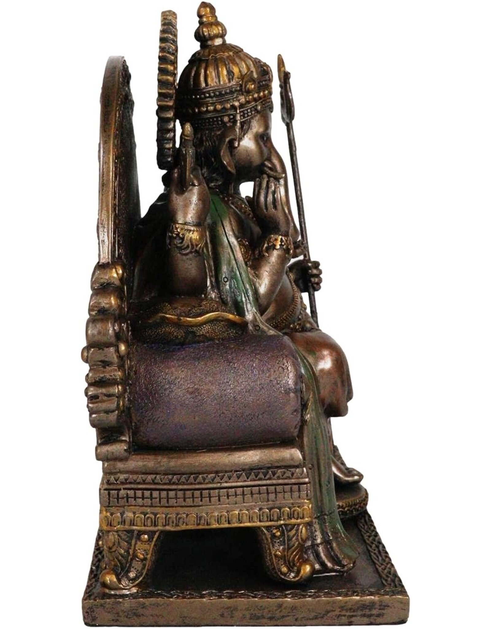 PT Giftware Beelden Collectables  - Ganesha Hindoeïstische God Zittend op Troon