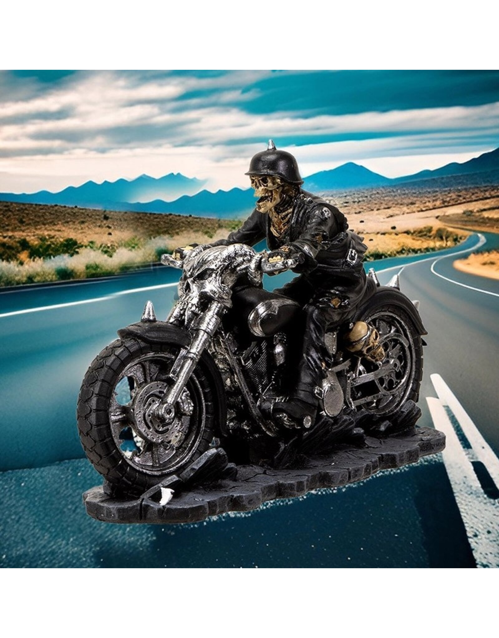 James Ryman Reapers, skulls and dragons - James Ryman Hell on the Highway Skeleton Biker