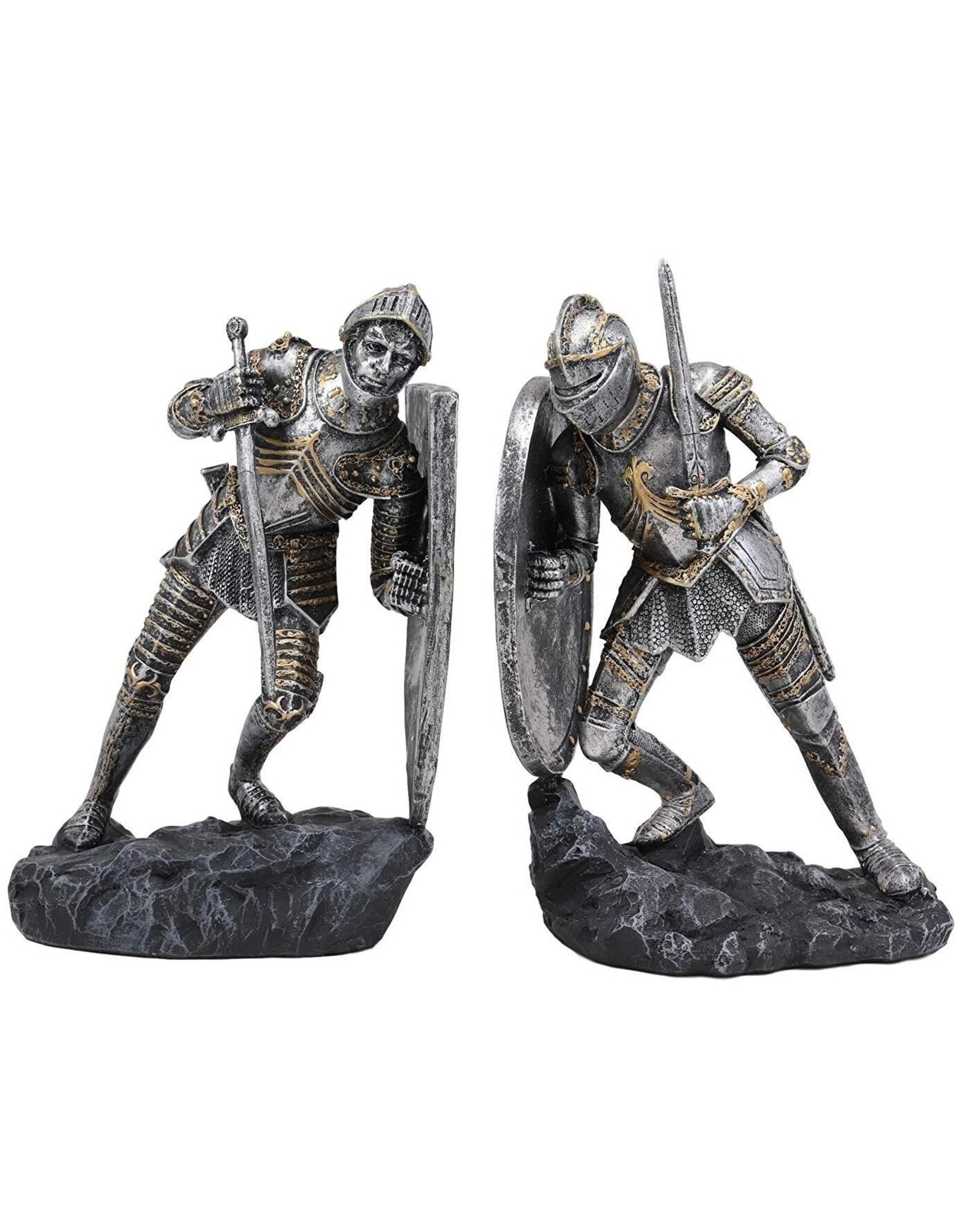 PT Giftware & Lifestyle - Ridder in harnas boekensteun set van 2