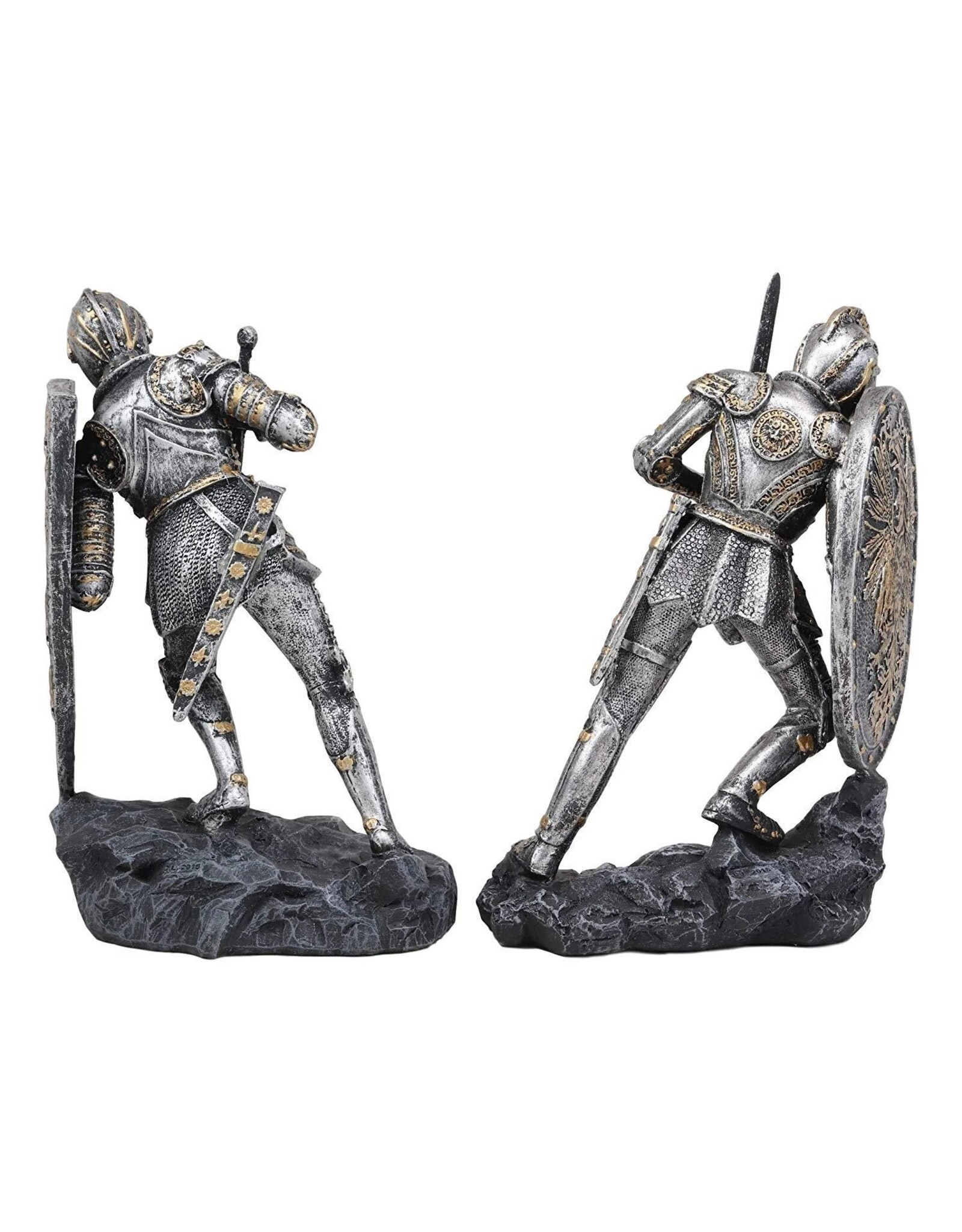 PT Giftware & Lifestyle - Knight in armour bookend set of 2