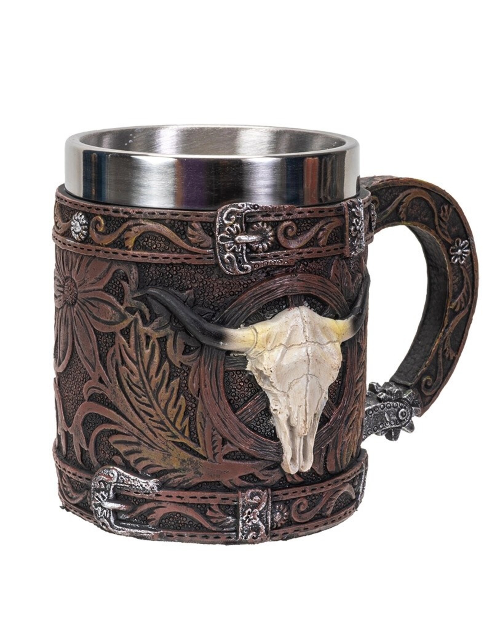 PT Drinkware - Western Cow Skull Mug