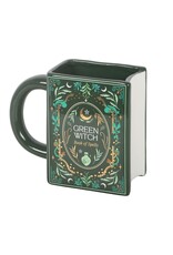 SWD Giftware & Lifestyle - Green Witch Mok in de Vorm van een Boek