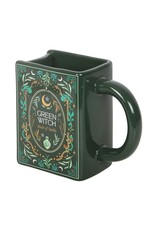 SWD Giftware & Lifestyle - Green Witch Mok in de Vorm van een Boek