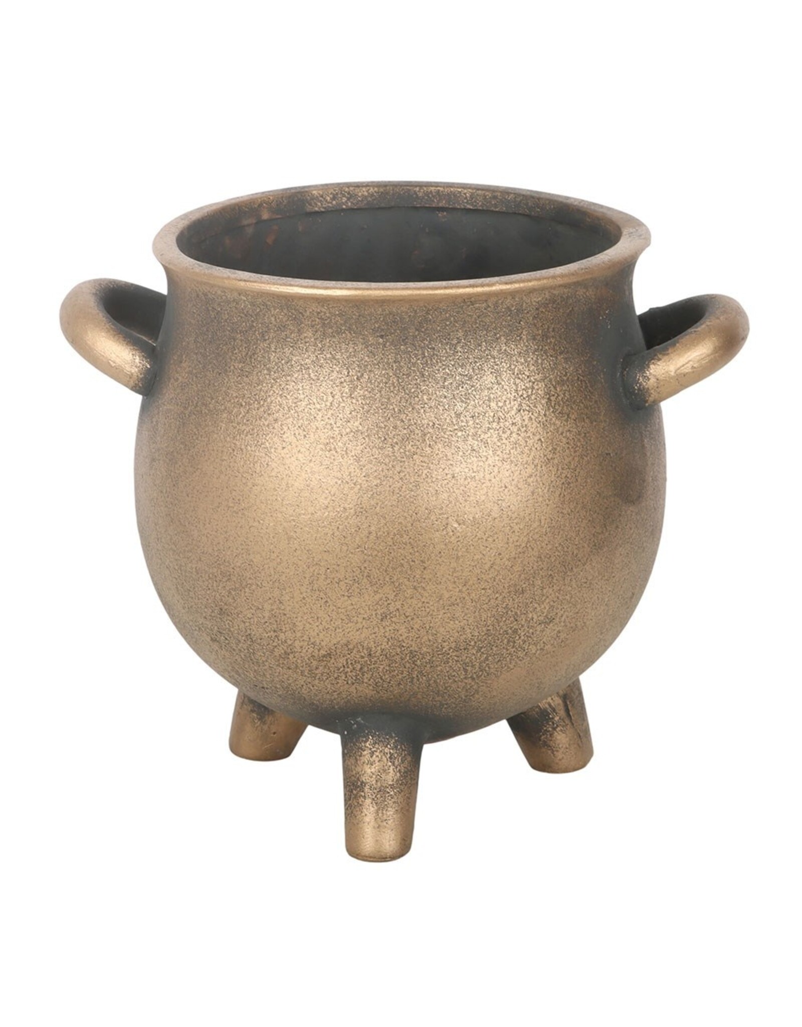SWD Giftware & Lifestyle - Herbal Magic Bronzen Terracotta Ketel Plantenpot