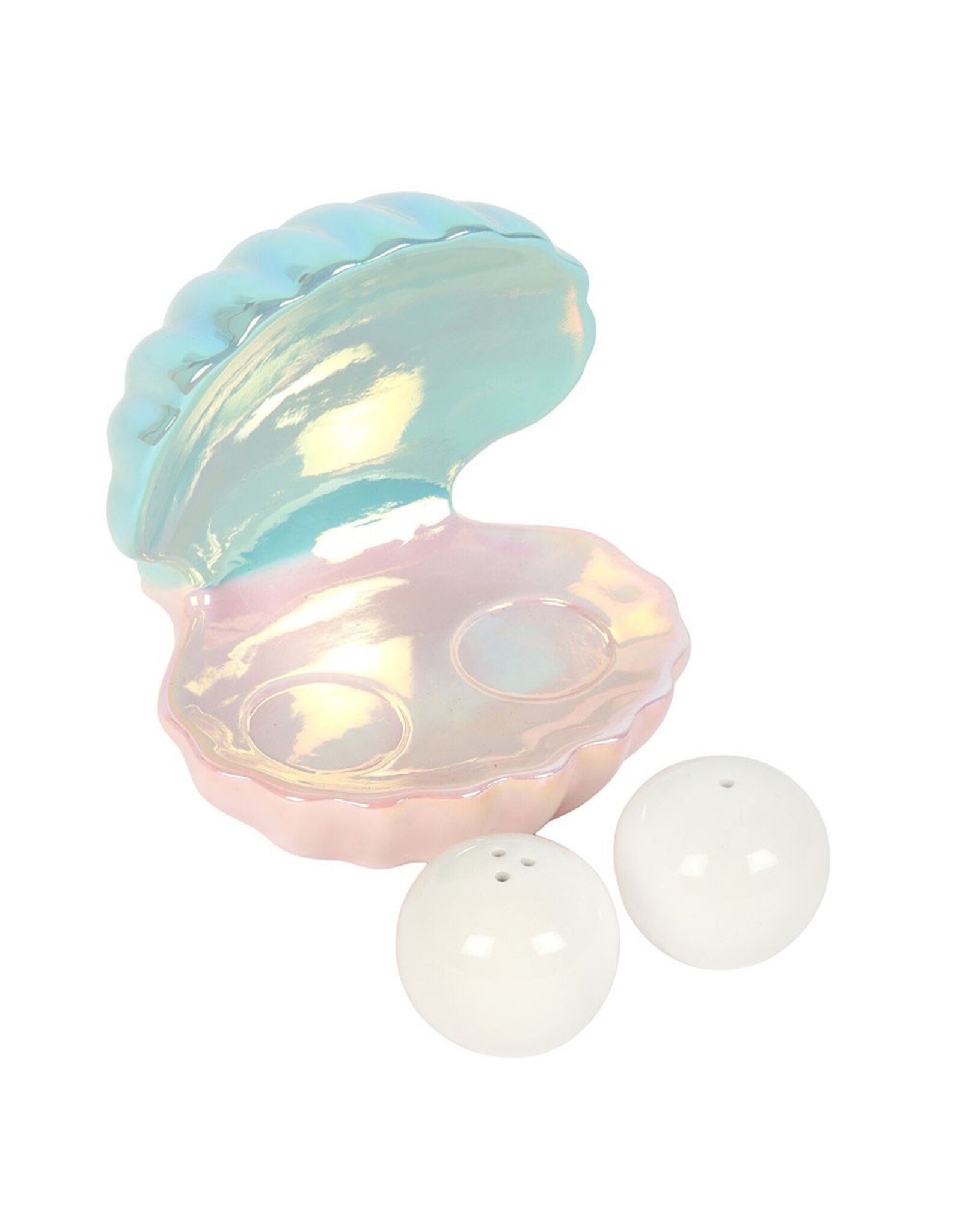 SDW Giftware & Lifestyle - Clam Shell Salt and Pepper Shakers