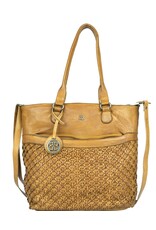 Bellicci Leather Workbags and Leather Laptop Bags - Bellicci Leather Shopper Paola with Braiding