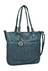 Bellicci Leather Workbags and Leather Laptop Bags - Bellicci Leather Shopper Paola with Braiding