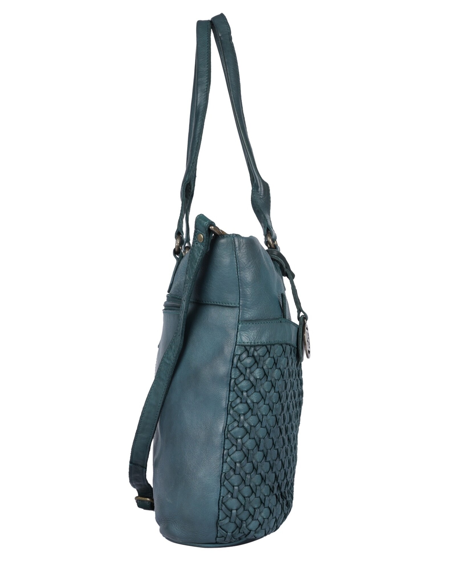 Bellicci Leather Workbags and Leather Laptop Bags - Bellicci Leather Shopper Paola with Braiding