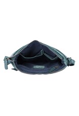 Bellicci Leather Shoulder bags  Leather crossbody bags - Bellicci Crossbody Paige with Braiding petrol