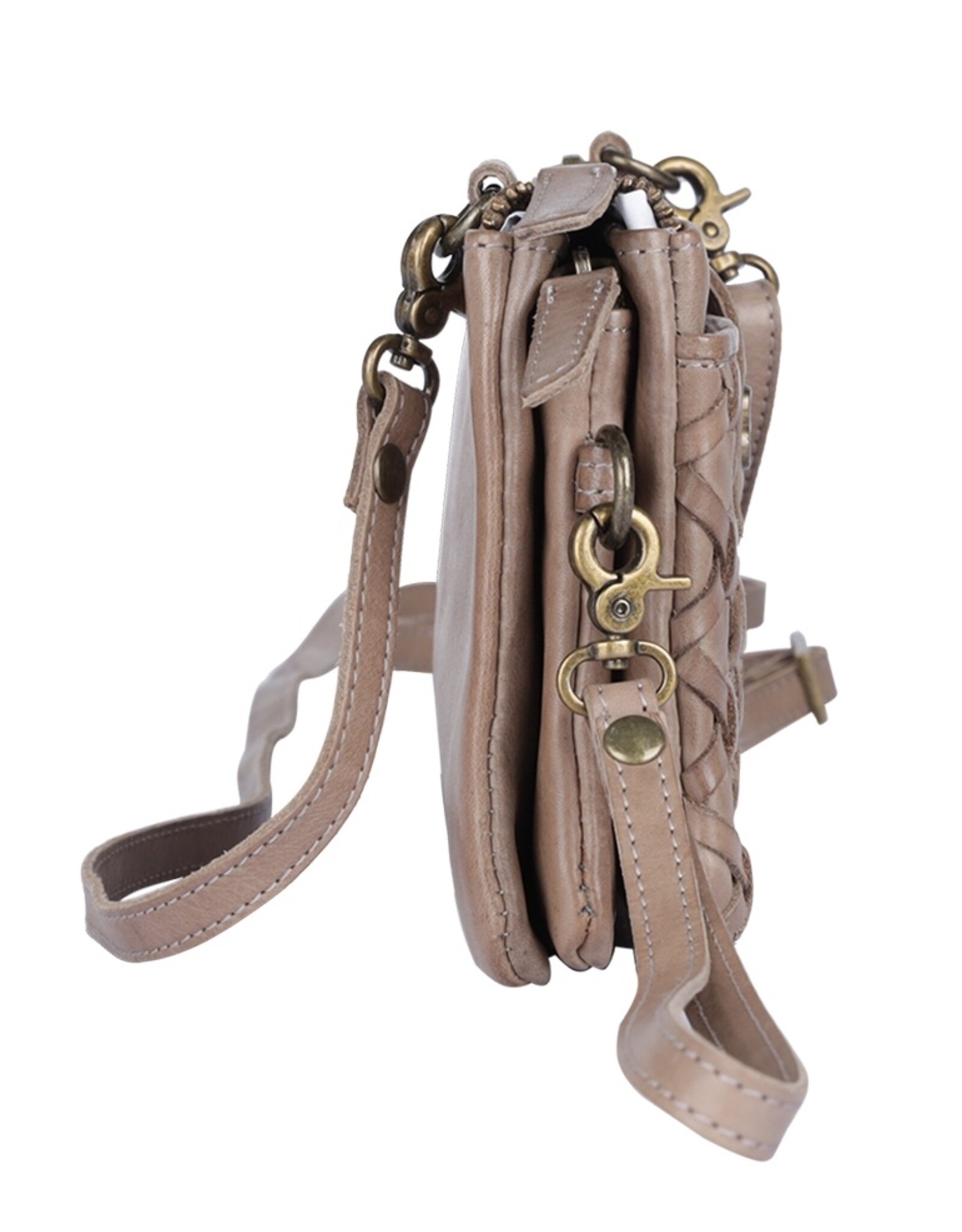 Bellicci Leather Festival bags, waist bags and belt bags - Bellicci Phone Bag-Wallet Portia grey