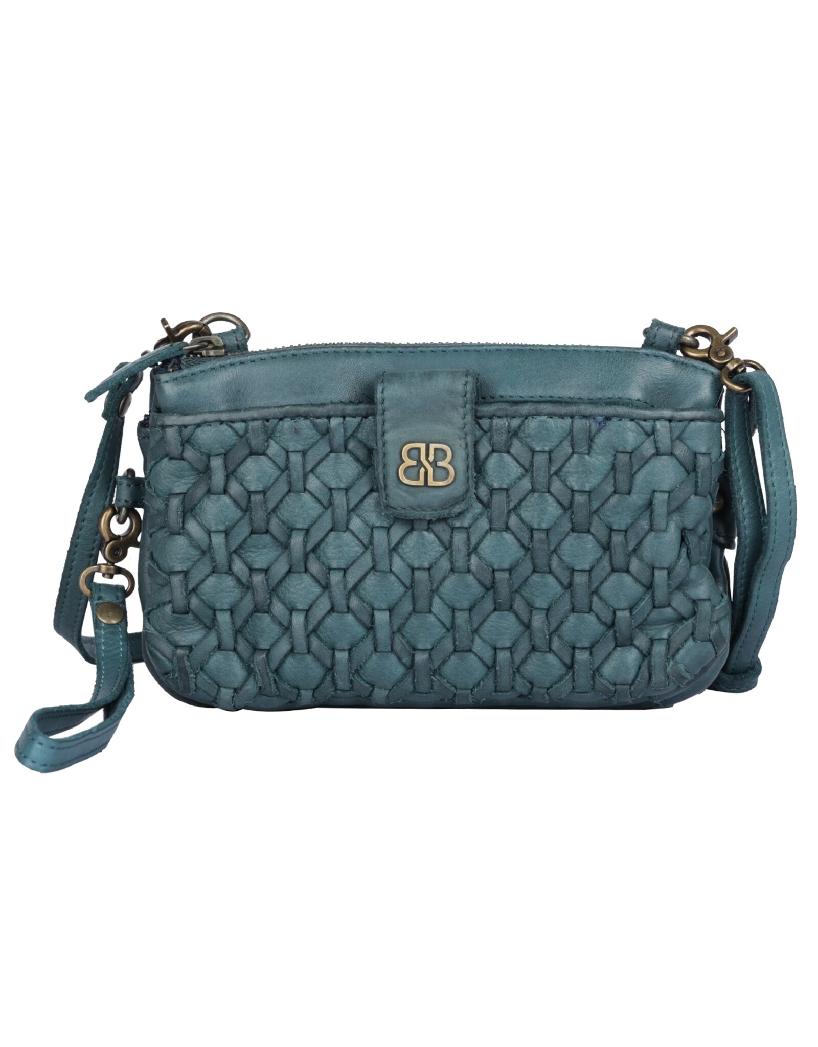 Bellicci Leather Festival bags, waist bags and belt bags - Bellicci Phone Bag-Wallet Portia petrol