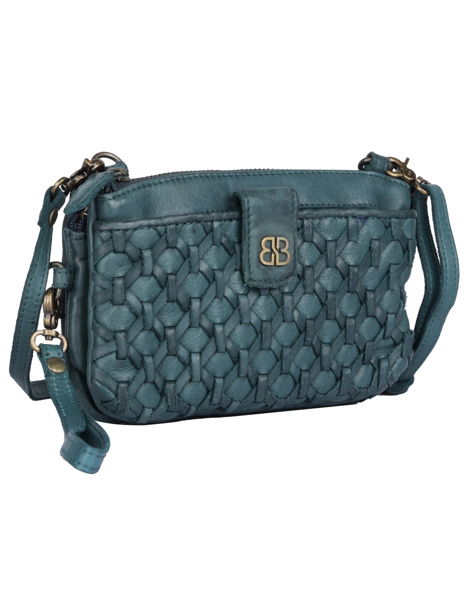 Bellicci Leather Festival bags, waist bags and belt bags - Bellicci Phone Bag-Wallet Portia petrol