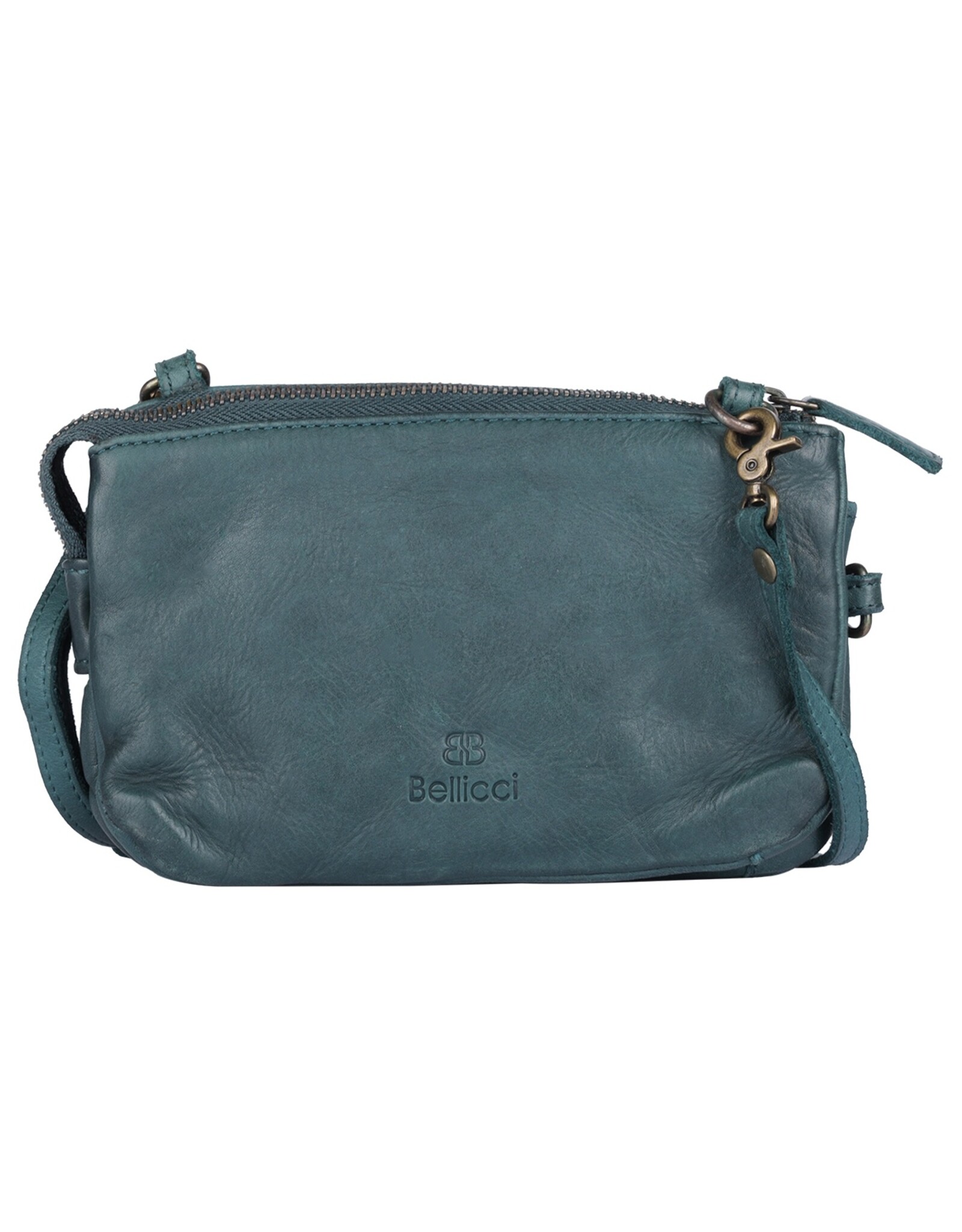 Bellicci Leather Festival bags, waist bags and belt bags - Bellicci Phone Bag-Wallet Portia petrol