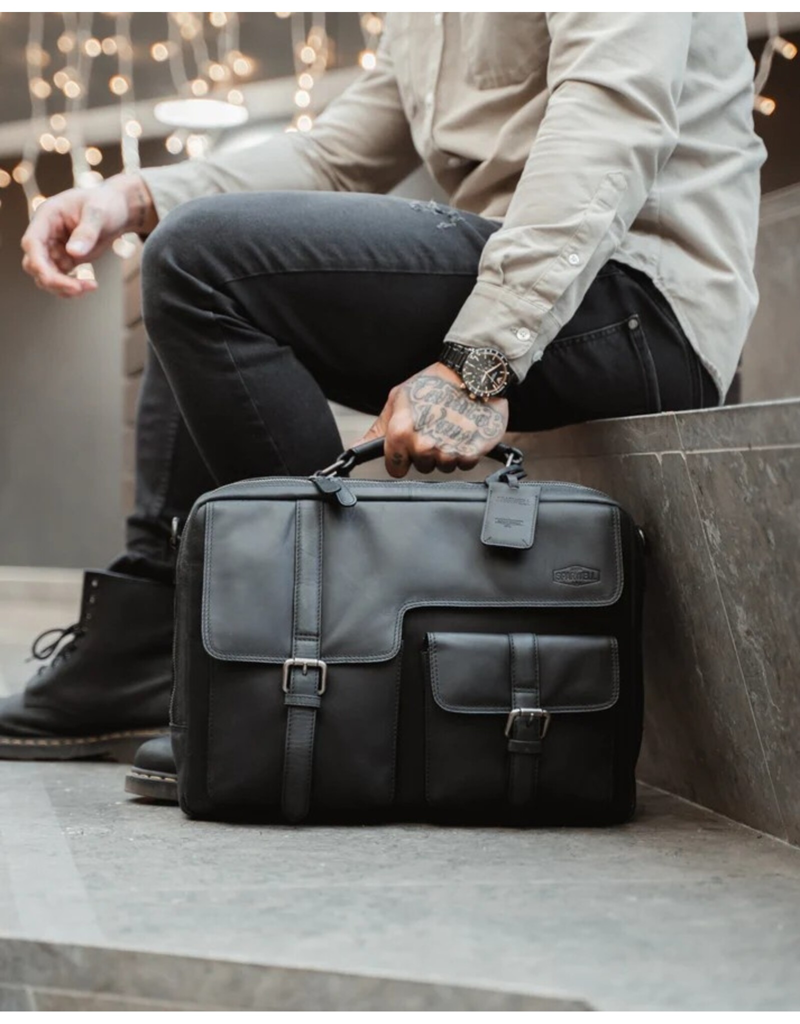 Sparwell Leather Workbags and Leather Laptop Bags - Sparwellbusiness bag/briefcase Karraro