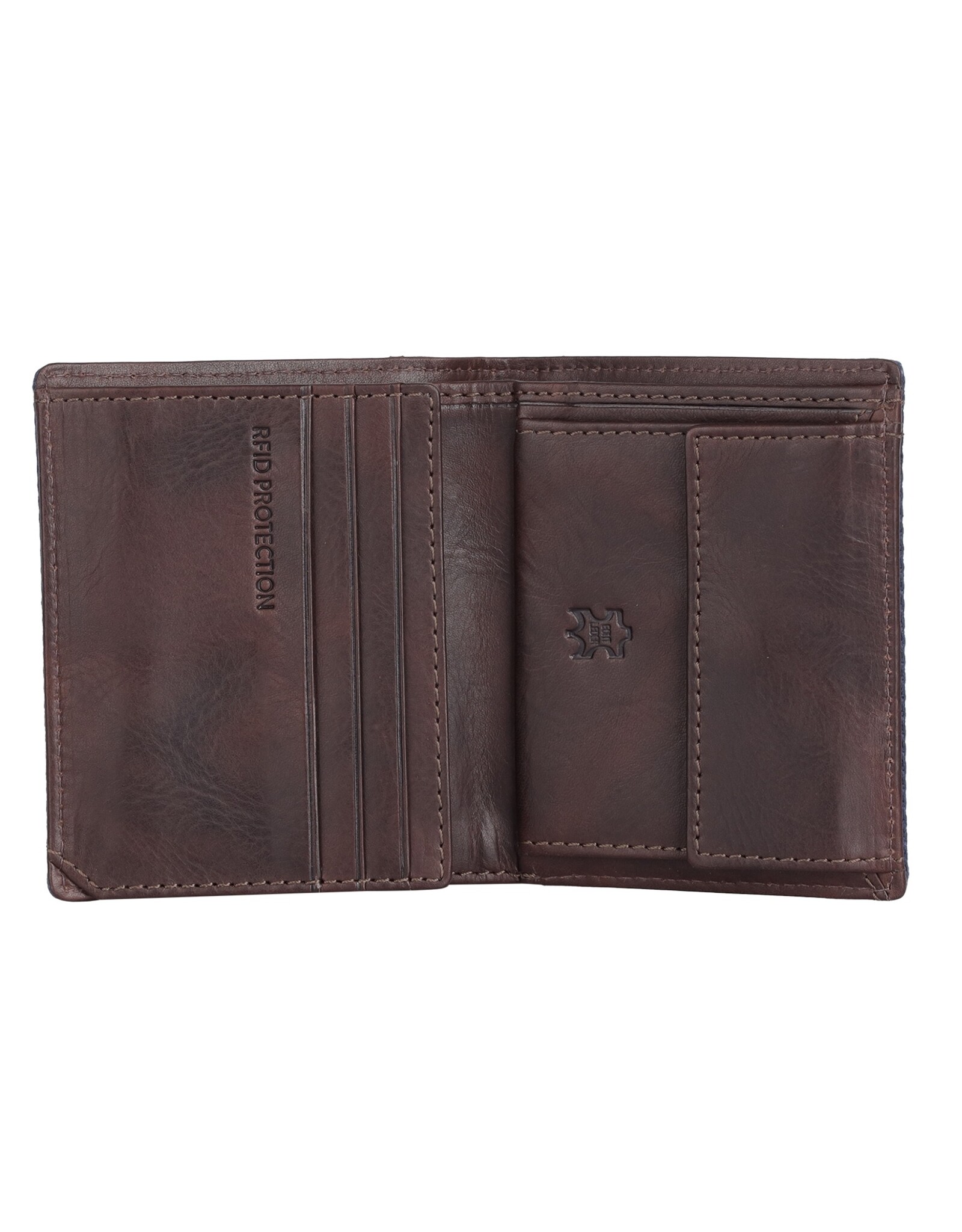 Sparwell Leather Wallets - Sparwell RFID Wallet Sullivan Navy