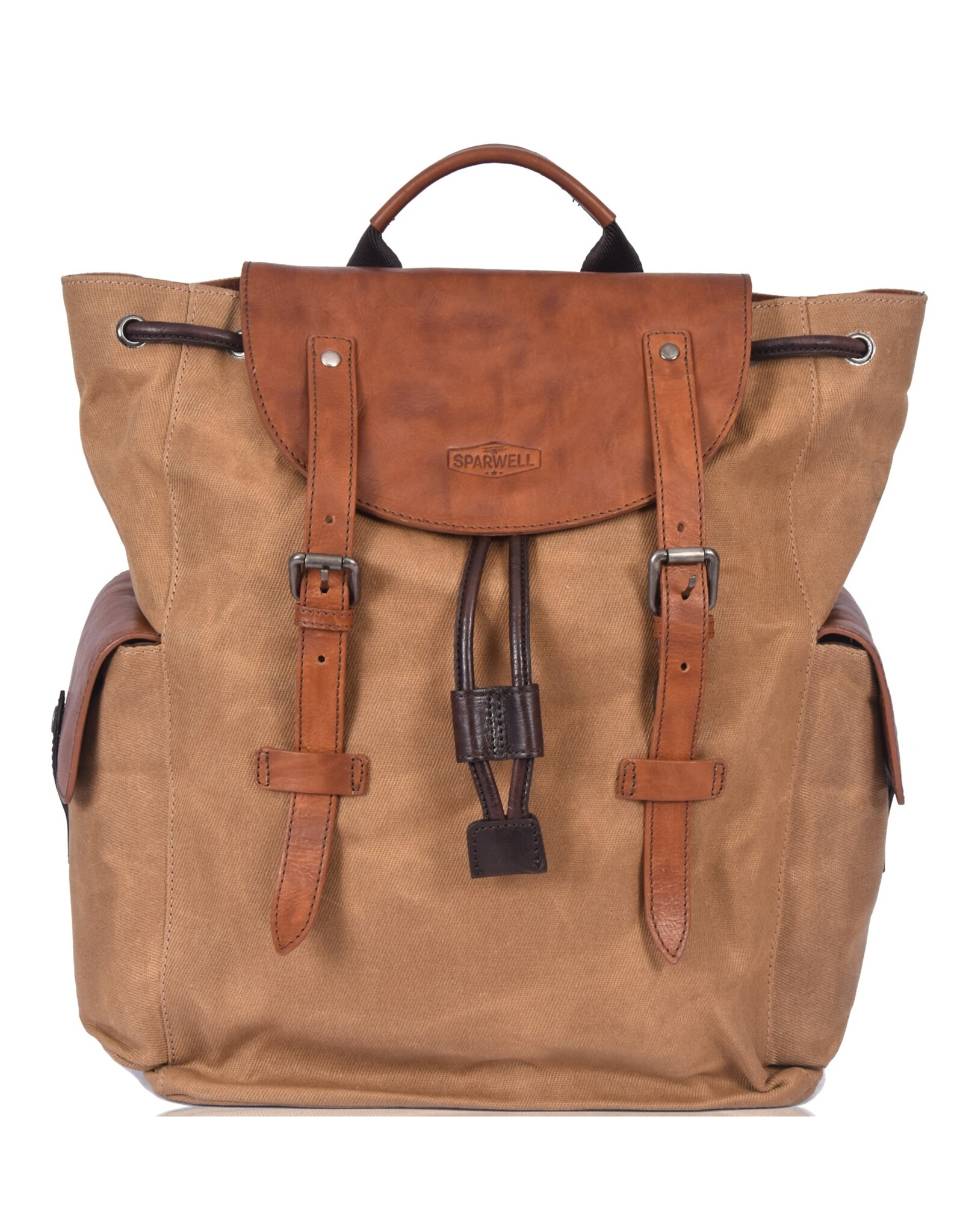 Sparwell Leren rugzakken  Leren shoppers - Sparwell Rugzak Spacious Sebastian beige