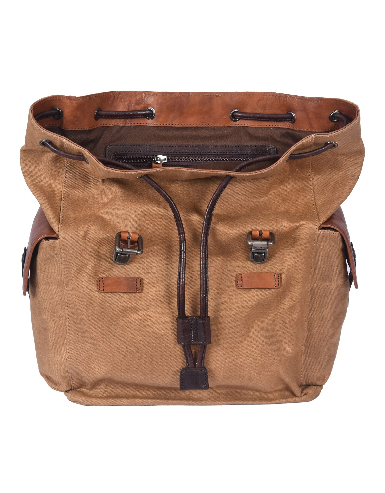 Sparwell Leren rugzakken  Leren shoppers - Sparwell Rugzak Spacious Sebastian beige